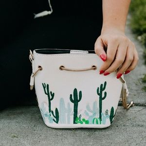 White Cactus Purse